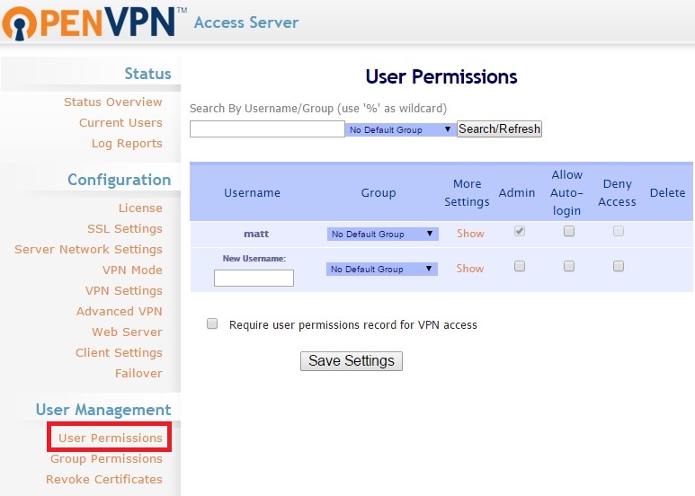 open-vpn-user-permissions